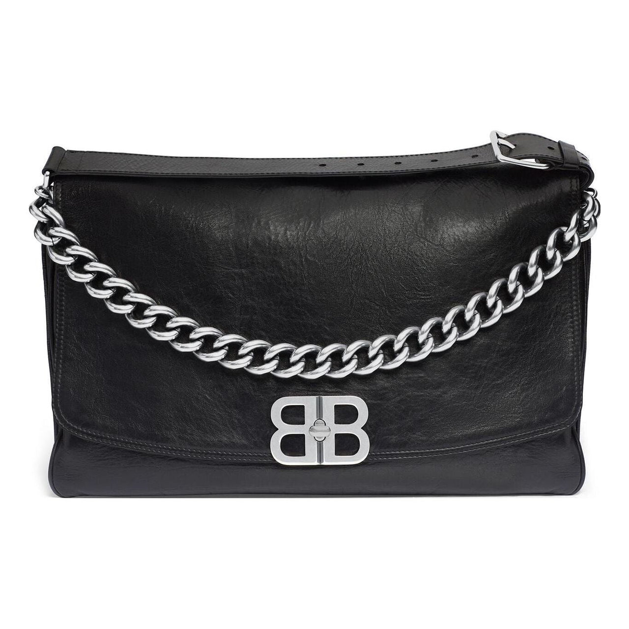 (WMNS) Balenciaga Bb Soft Large Flap Bag 'Black' 7484882AAI41000
